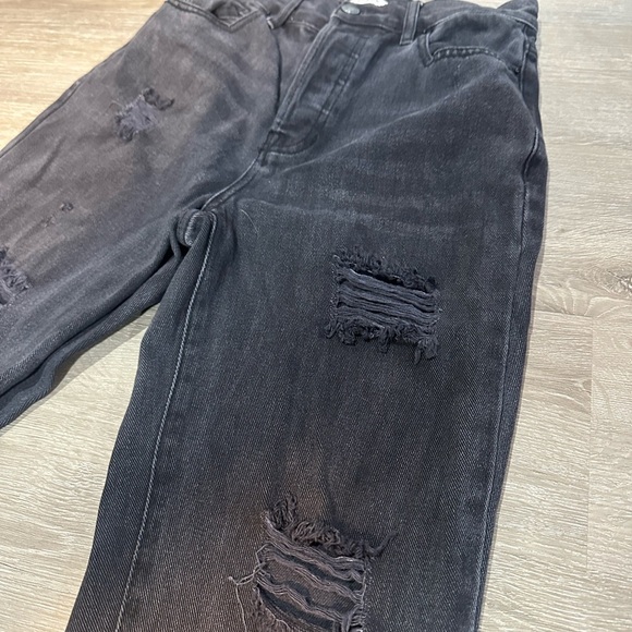 PacSun Black Straight Leg Jeans Distressed Size 25 ❤️🔥 - Picture 3 of 6
